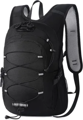 12L Kids Hiking Backpack, Small Hydration Backpack, Waterproof Kids Camping Daypack 5-12, No Water Bladder