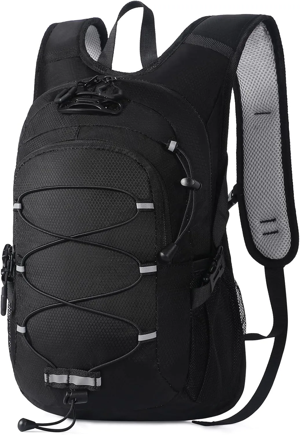12L Kids Hiking Backpack, Small Hydration Backpack, Waterproof Kids Camping Daypack 5-12, No Water Bladder