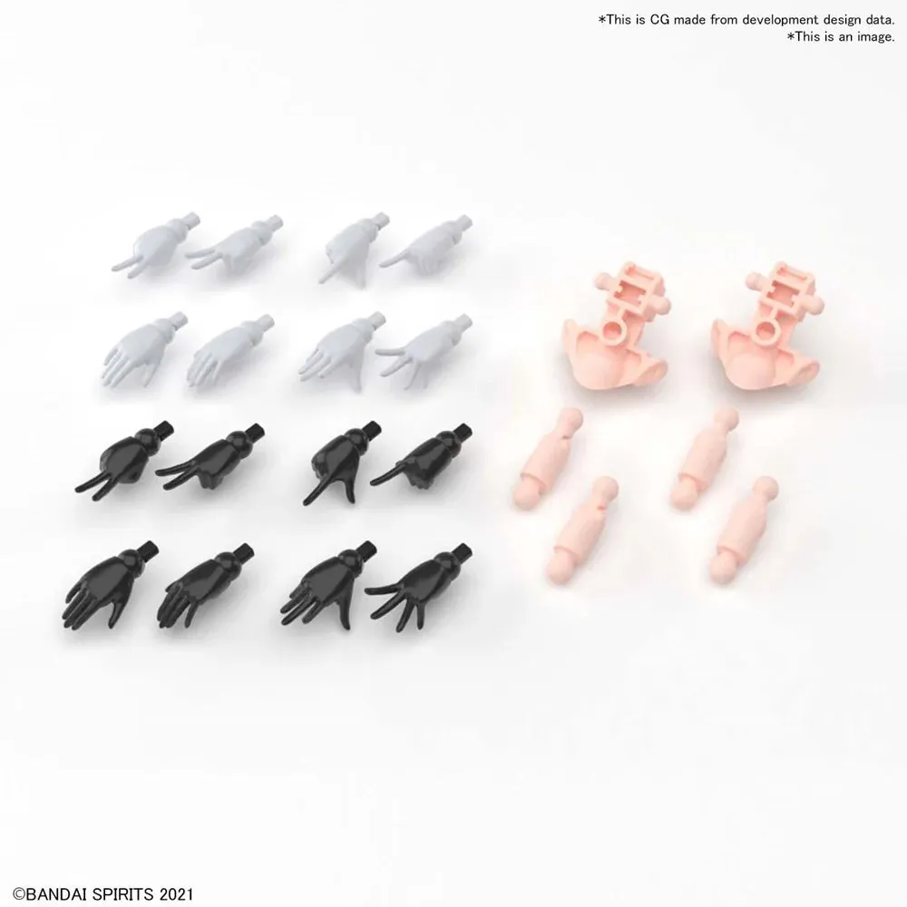 30MS :  Option Hand Parts (White/Black)