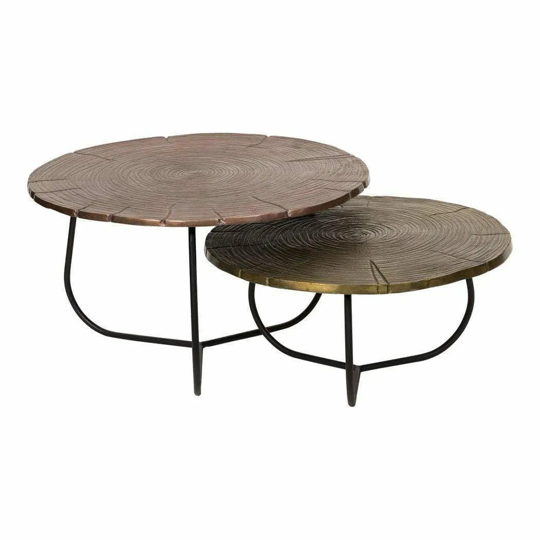 32 Inch Section Tables Set Of 2 Multicolor Industrial