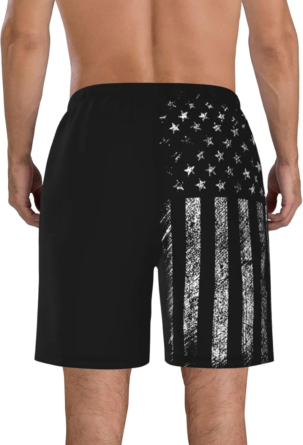 45 47 Tru-mp 2024 Men's Swim Trunks Quick Dry Swimsuits Beach Bathing Suits Swim Board Shorts with Mesh Liner -