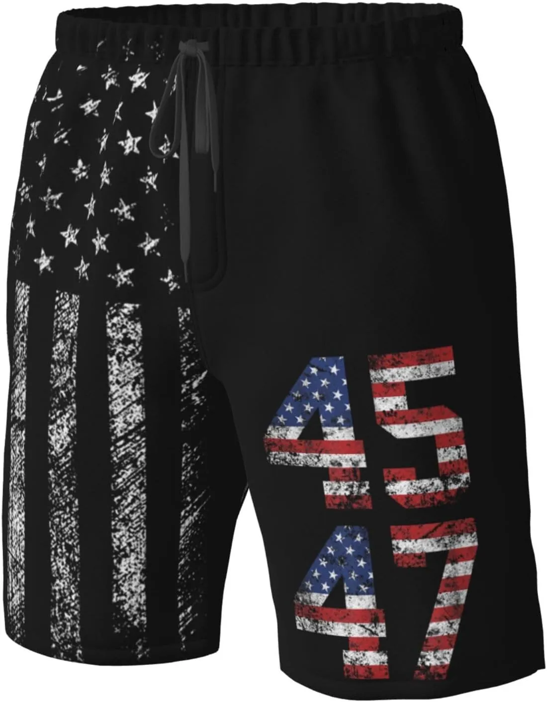 45 47 Tru-mp 2024 Men's Swim Trunks Quick Dry Swimsuits Beach Bathing Suits Swim Board Shorts with Mesh Liner -