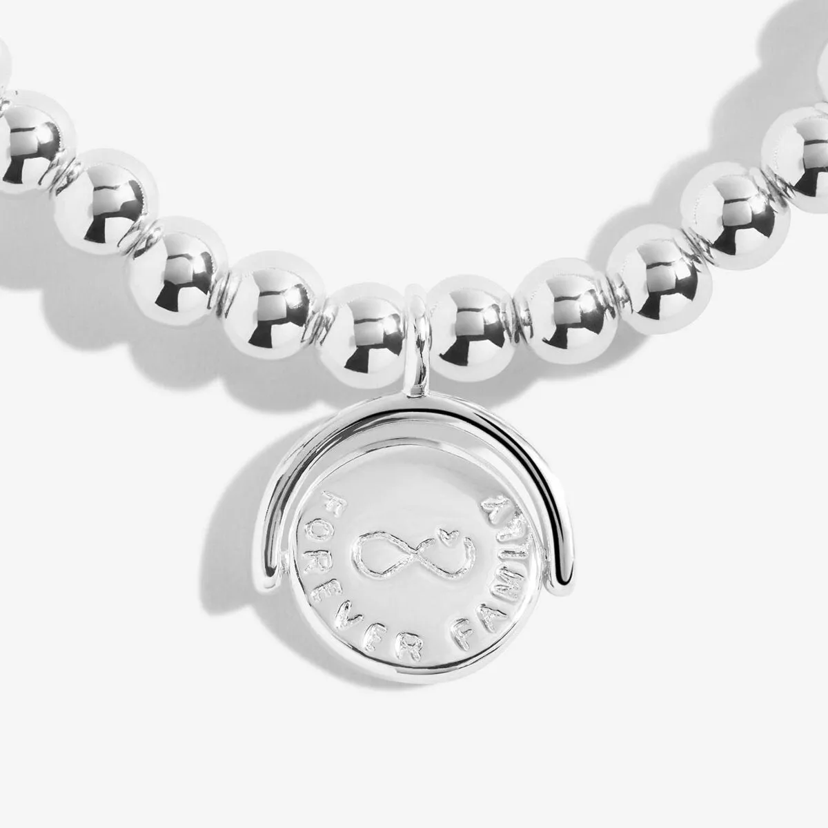 A Little 'Mummy To Be Forever Family' Spinning Bracelet | Silver Plated