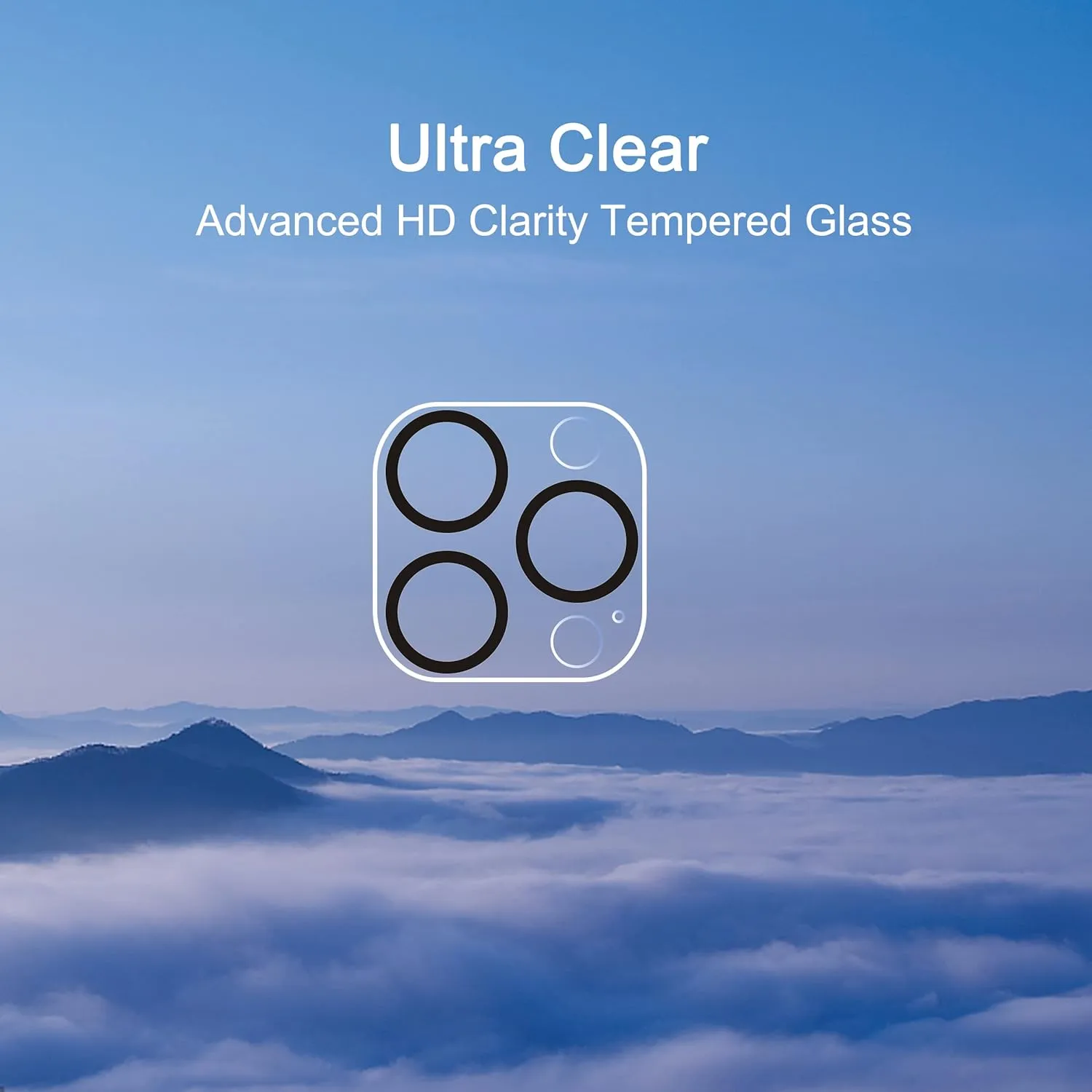 Ailun 3 Pack Camera Lens Protector for iPhone 16 Pro 6.3" / 14 Pro 6.1" & iPhone 16 Pro Max 6.9" / 14 Pro Max 6.7",Tempered Glass,9H Hardness,Anti-Scratch,Case Friendly[Does not Affect Night Shots]