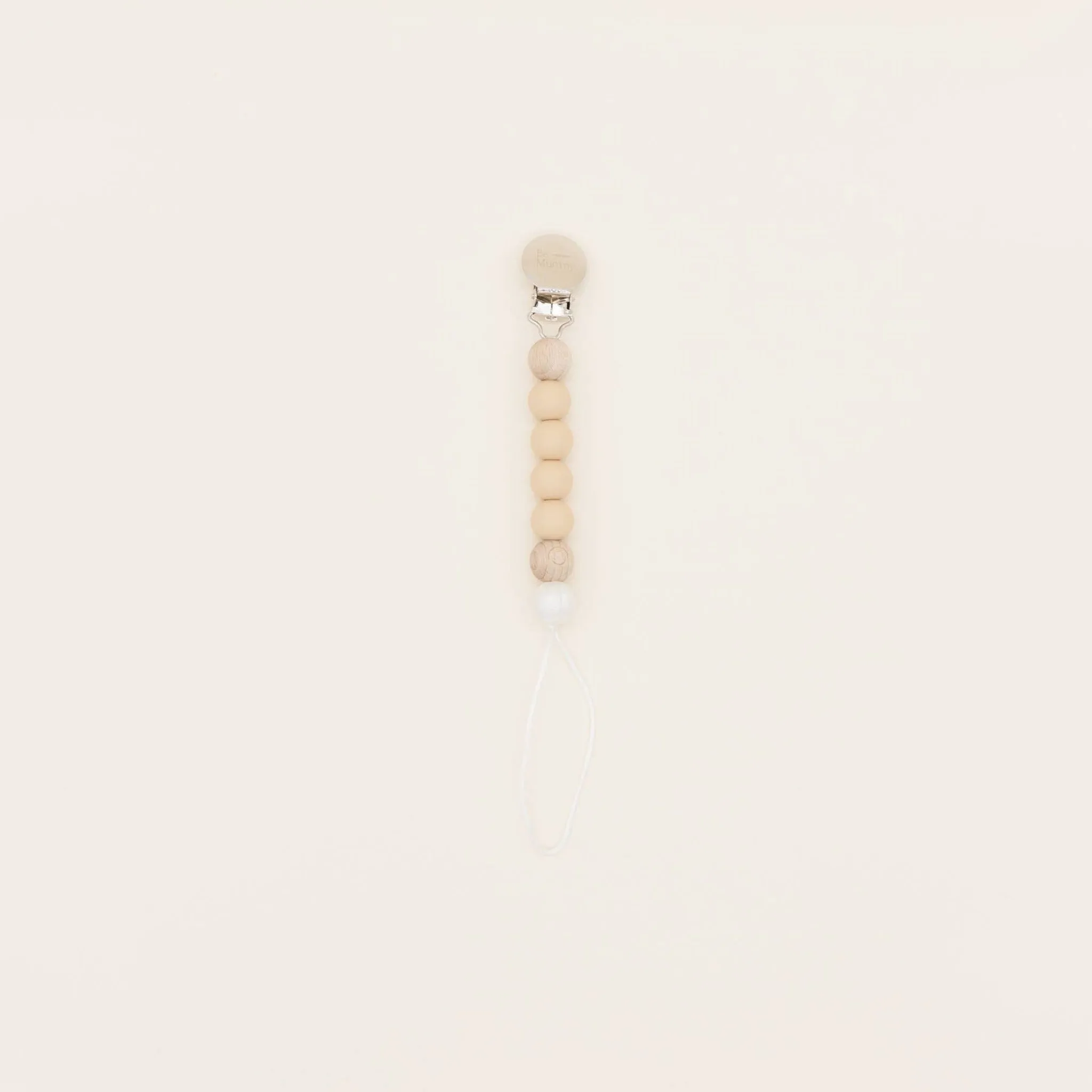 Be Mummy - Mini pacifier holder - Pearl: Camel