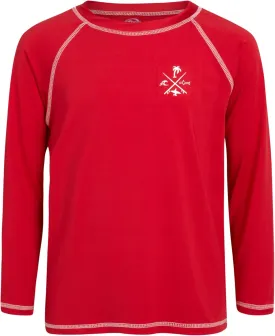 Boys Swim Shirt - Quicky Dry Sun Protection Long Sleeve Rash Guard for Boys Youth Kids Swimwear (Sizes: 5-18)
