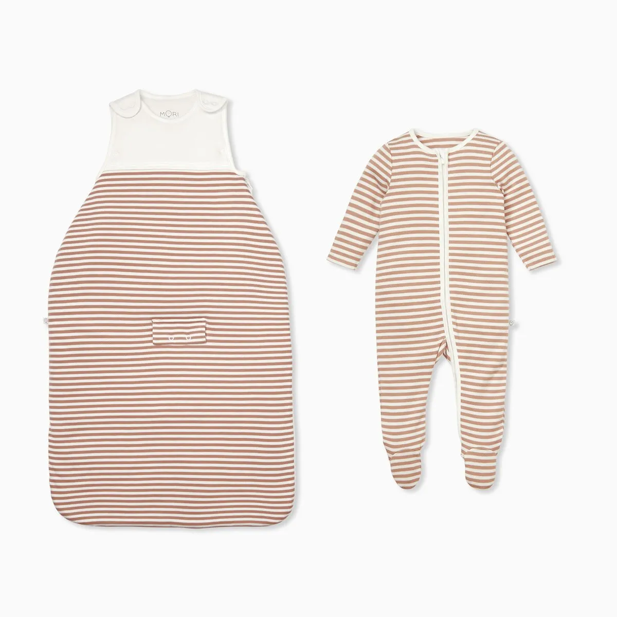 Caramel Stripe Bedtime Set