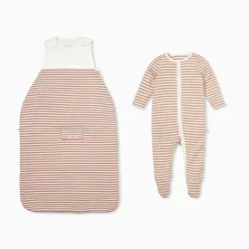 Caramel Stripe Bedtime Set