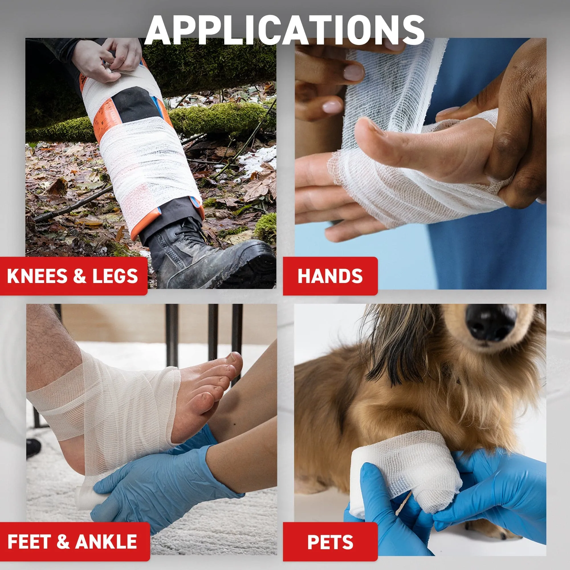 Conforming Stretch Bandage (2"), 5.08cm x 4.5m - Ready First Aid (Pack of 12)