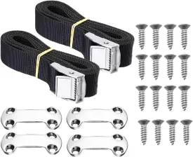 Cooler Tie-Down Strap Kit Buckle Lashing Straps 22 Pieces for Coolers Keep Coolers and Prevent Skids in Ship Deck Truck Chassis Trailers