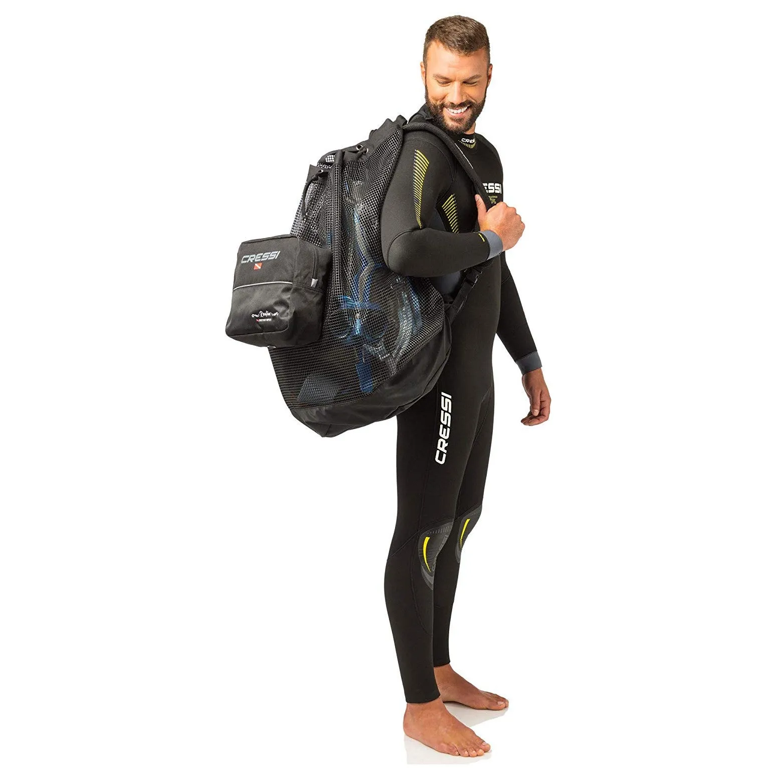 Cressi Heavy Duty Mesh Backpack 90 liters Capacity