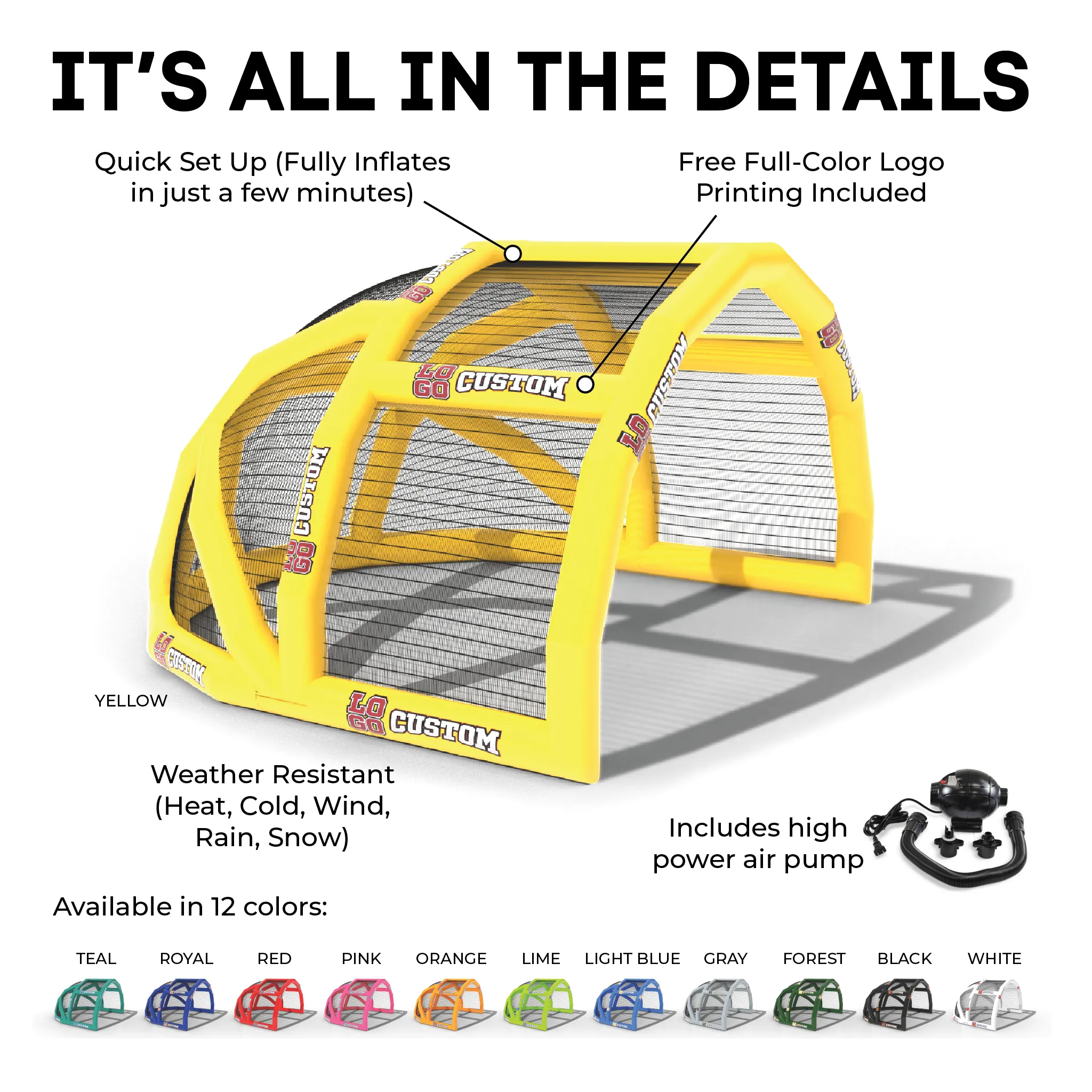 Custom Inflatable Turtle Backstop