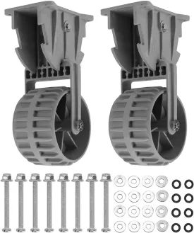 Dinghy Launching Wheels, 2pcs Dinghy Wheels Nylon Inflatable Boat Easy Mount Launching Wheel for Raft Small Kayak