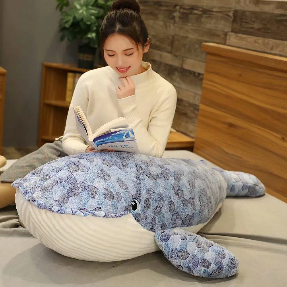 Ed the Giant Kawaii Whale Stuffed Animal Plushie