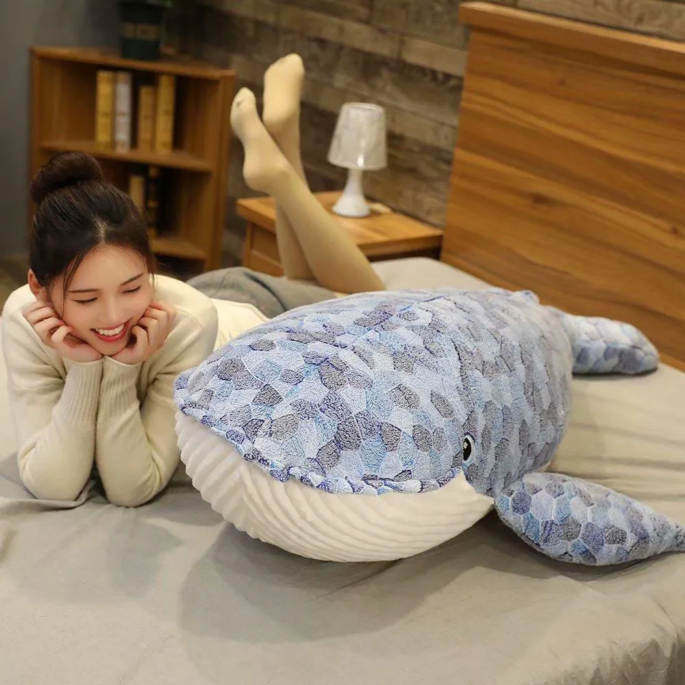 Ed the Giant Kawaii Whale Stuffed Animal Plushie
