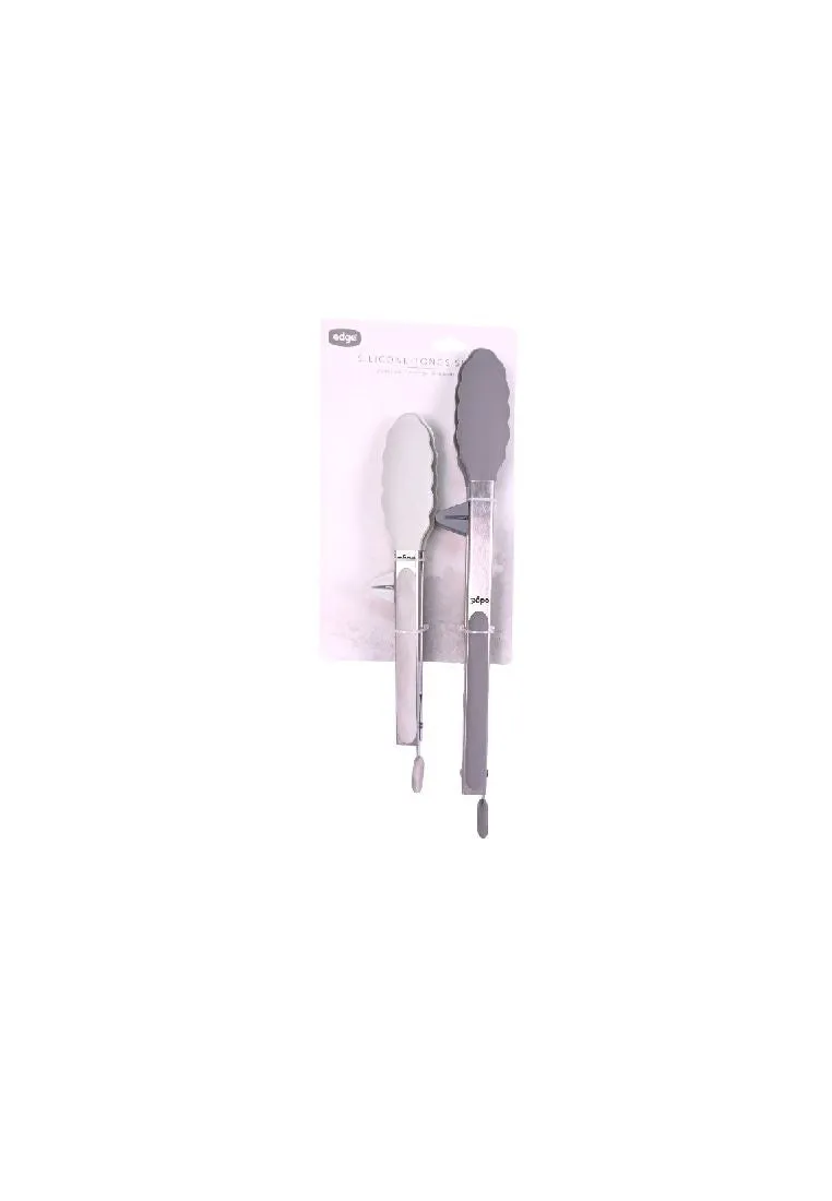 Edge Stainless Silicone Serving Tong Set 9" & 12"