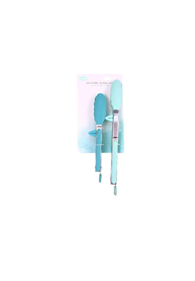 Edge Stainless Silicone Serving Tong Set 9" & 12"