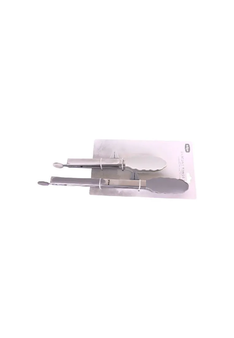 Edge Stainless Silicone Serving Tong Set 9" & 12"