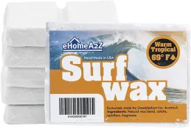 EHOMEA2Z Surf Wax Warm Tropical Hot High Performance All Natural Bump Mango Scent Surfwax Surfing Surfboard Skimboard Water Sticky