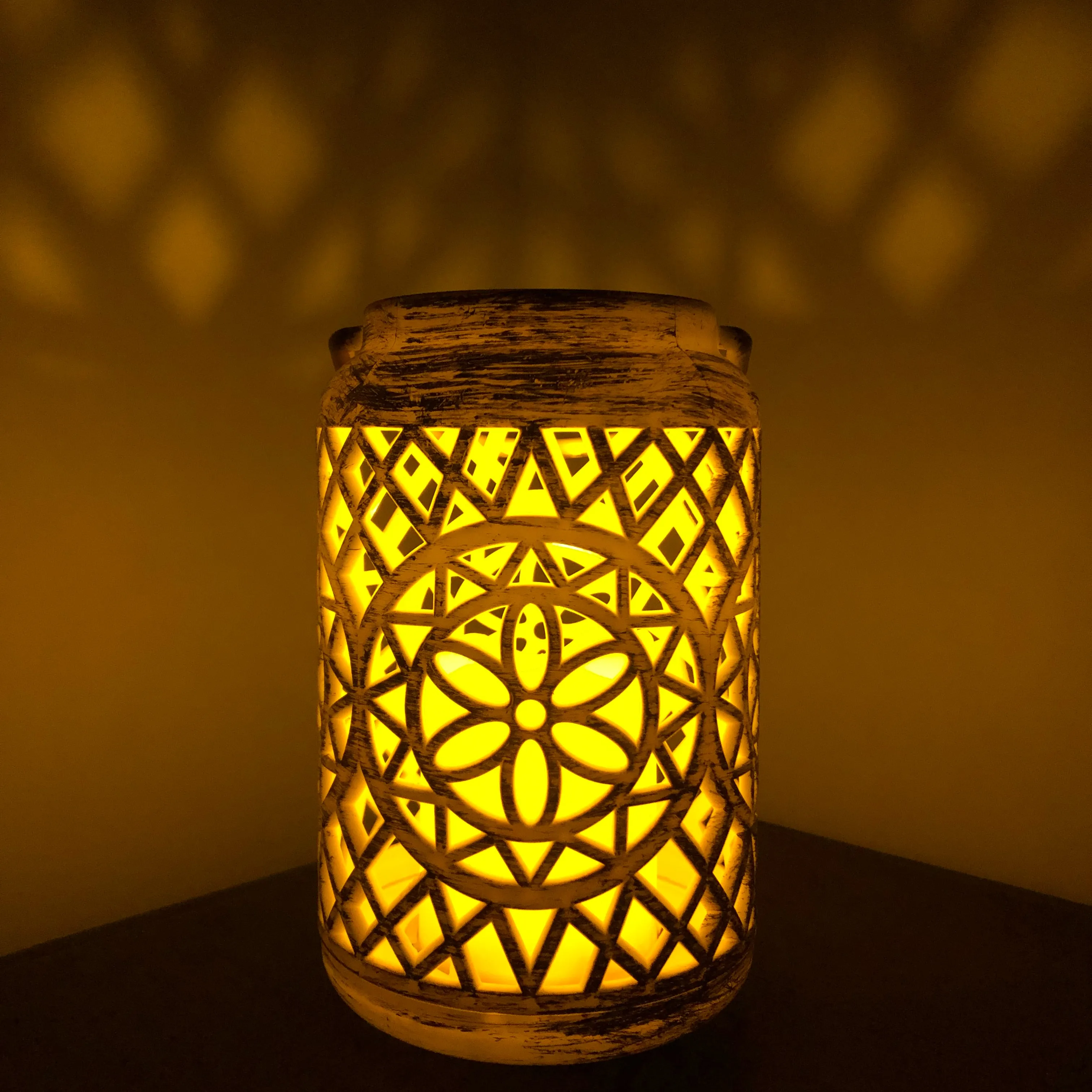 Exotic Flower Lantern with LED Candle