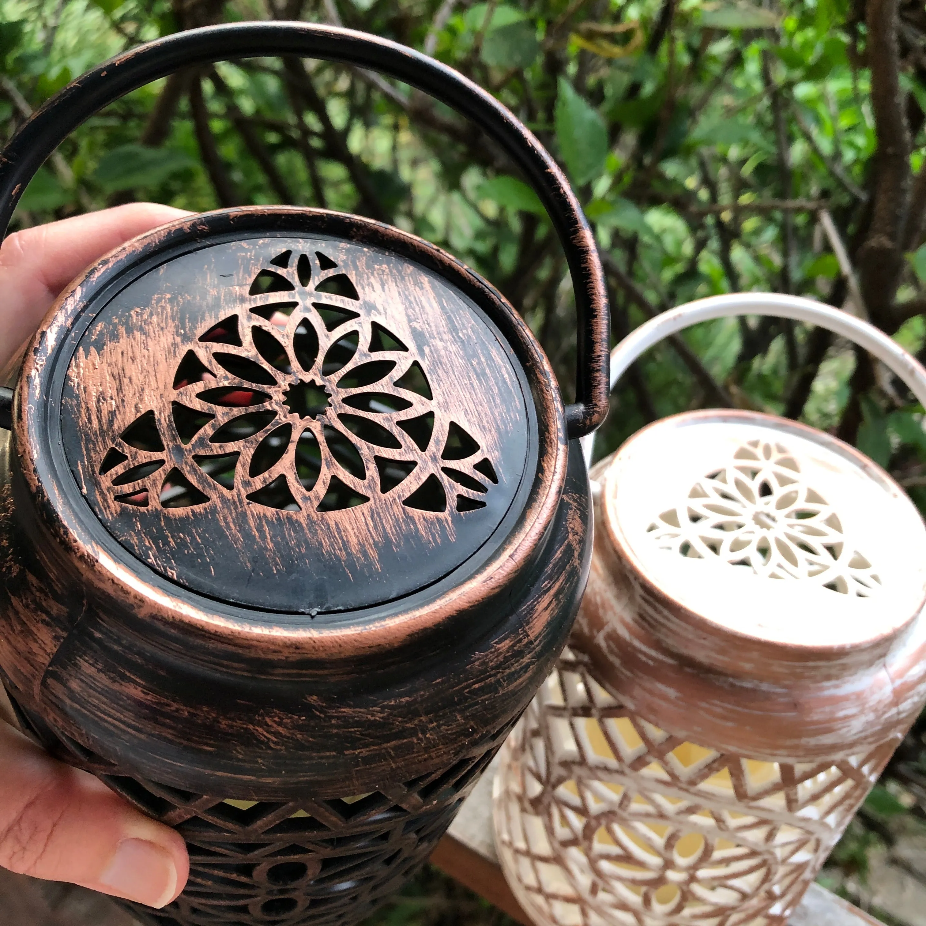 Exotic Flower Lantern with LED Candle