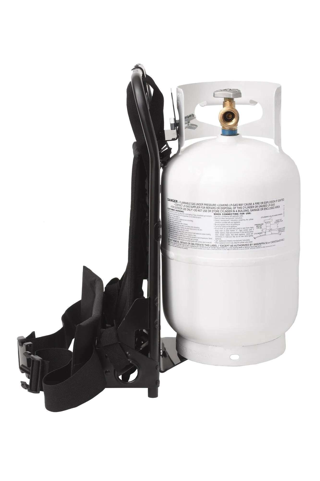 Flame King Metal Alice Frame Backpack Carrier for 10LB Propane Cylinder and Weed Torch