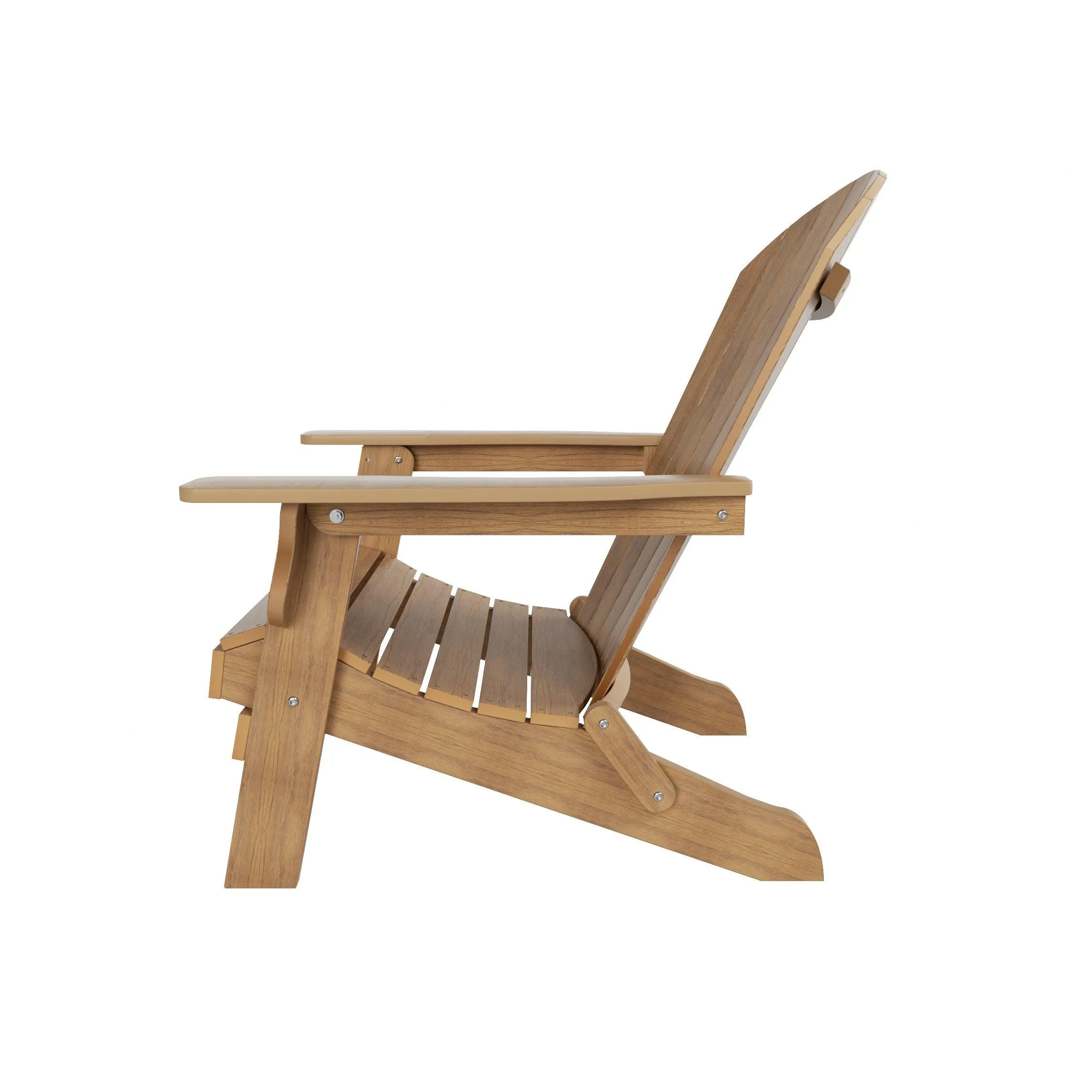 Florence HIPS Folding Adirondack Chair with Side Table Set