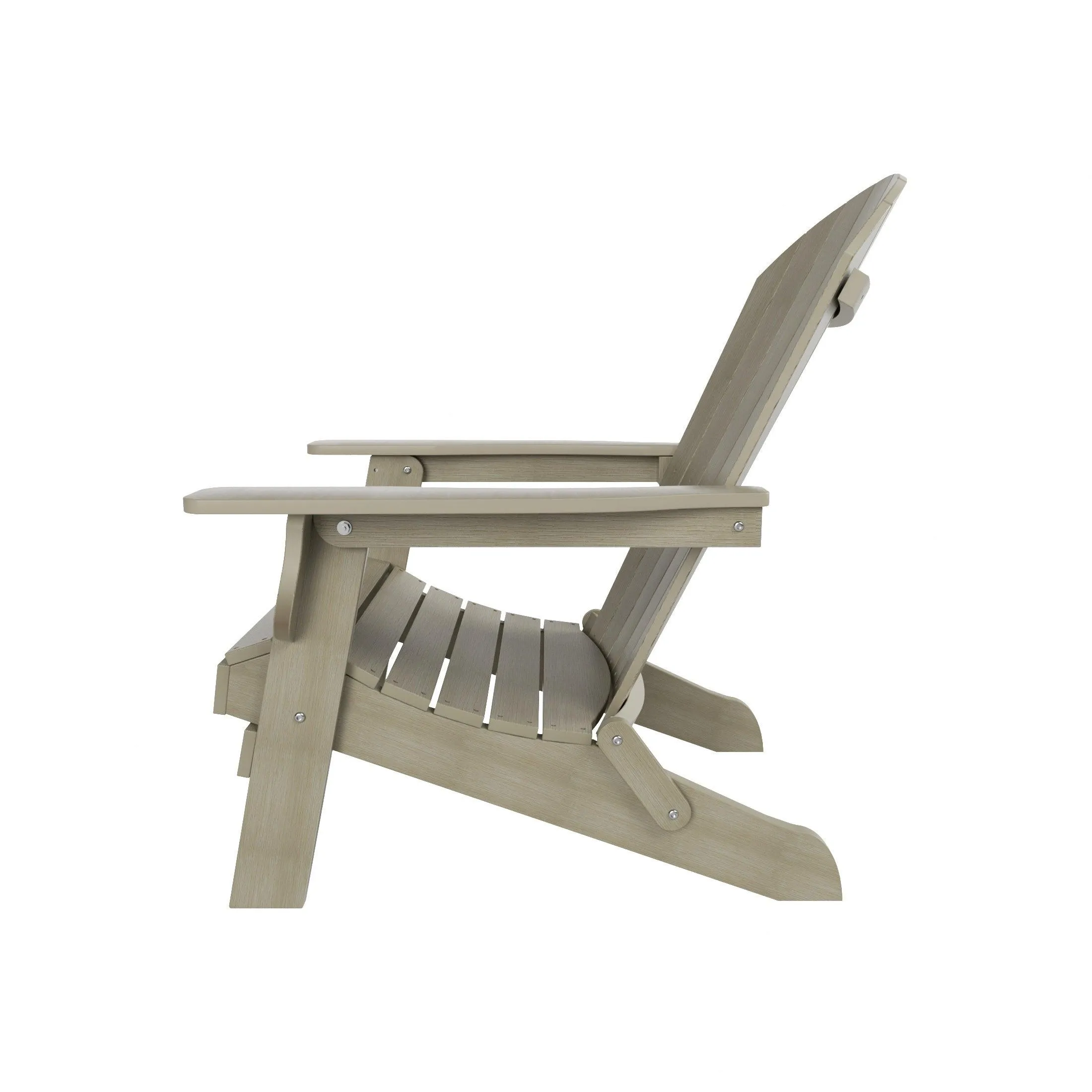Florence HIPS Folding Adirondack Chair with Side Table Set