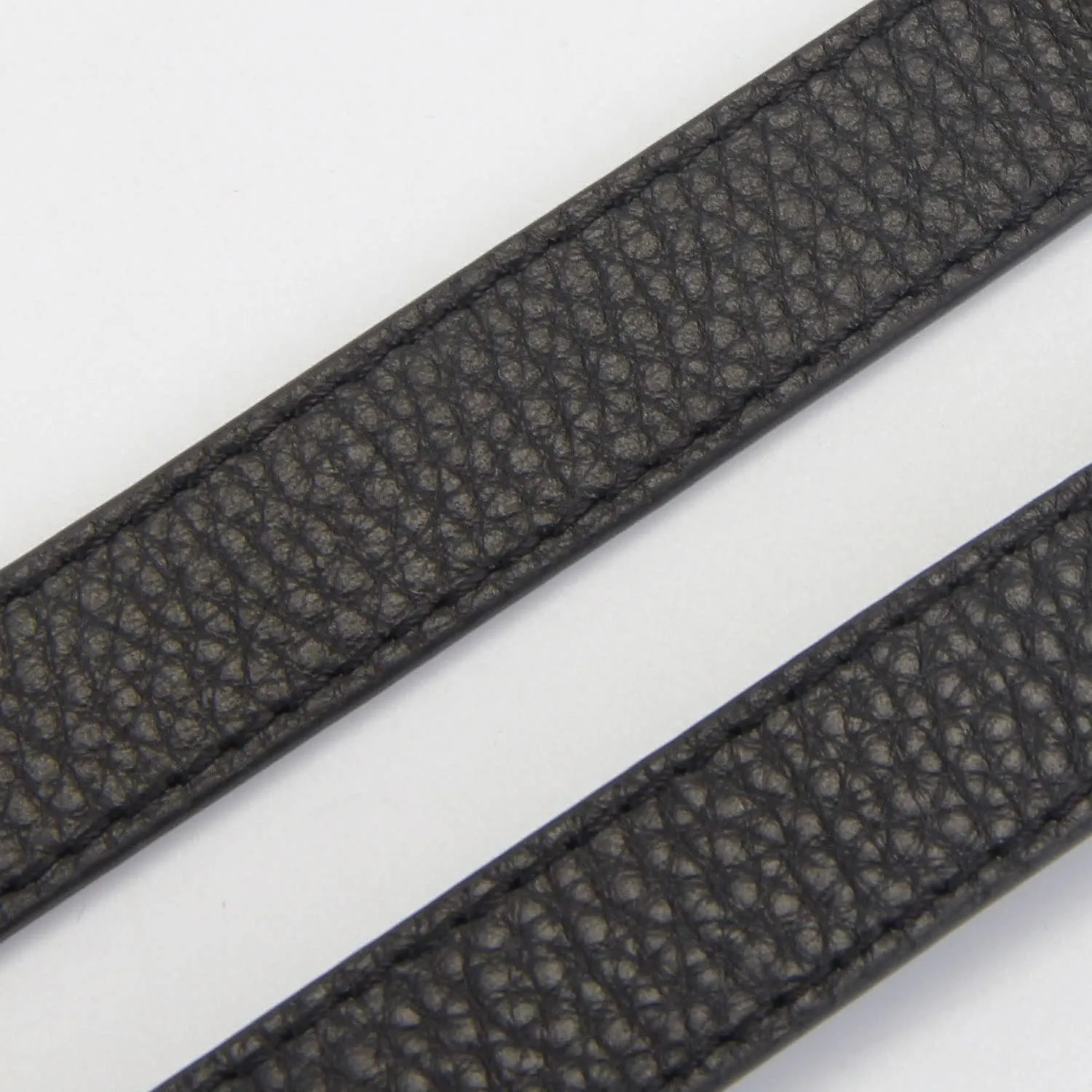 Full Grain Leather Adjustable Replacement Cross Body Purse Shoulder Strap Handbag Bag Wallet, 2/3 Wide(Black-Gun Lock)