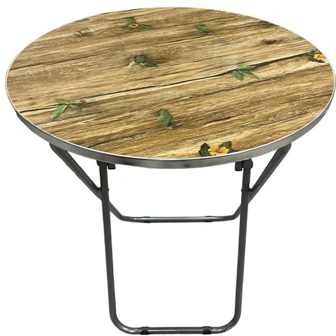 Furnitu Folding Tray Table Folding Camping Table - Iron Frame Manufactured Wood Top With A Contemporary Finish Folds For Easy Storage Outdoor