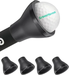 GreenHaven Golf Ball Retriever Grabber for Putters Golf Pick-up Portable Grip Sucker Tool Back Saver for Golfers3-4 Pack