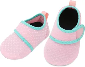 L-RUN Baby Water Shoes Barefoot Walking Shoes Infant Aqua Sock Swim Shoes for Beach Pool Sand Babies First Walker Shoes