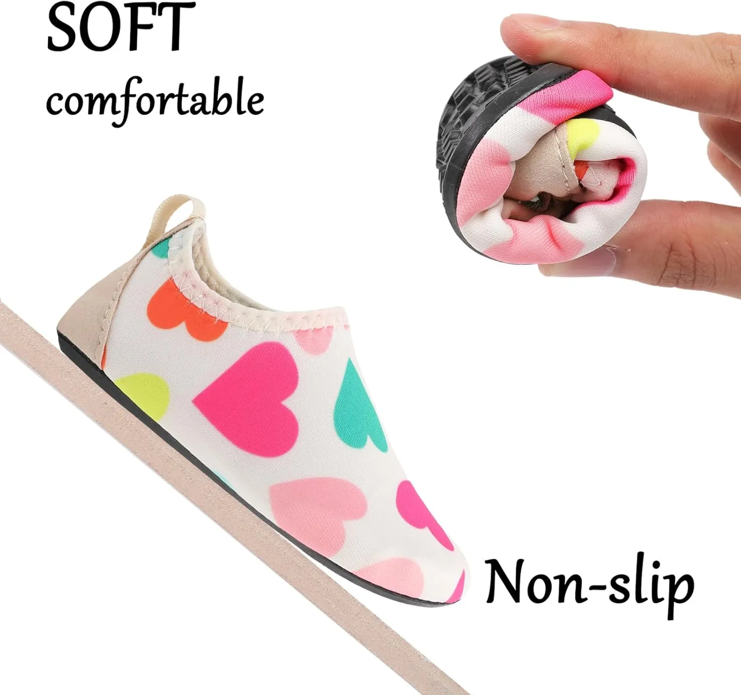 L-RUN Baby Water Shoes Barefoot Walking Shoes Infant Aqua Sock Swim Shoes for Beach Pool Sand Babies First Walker Shoes