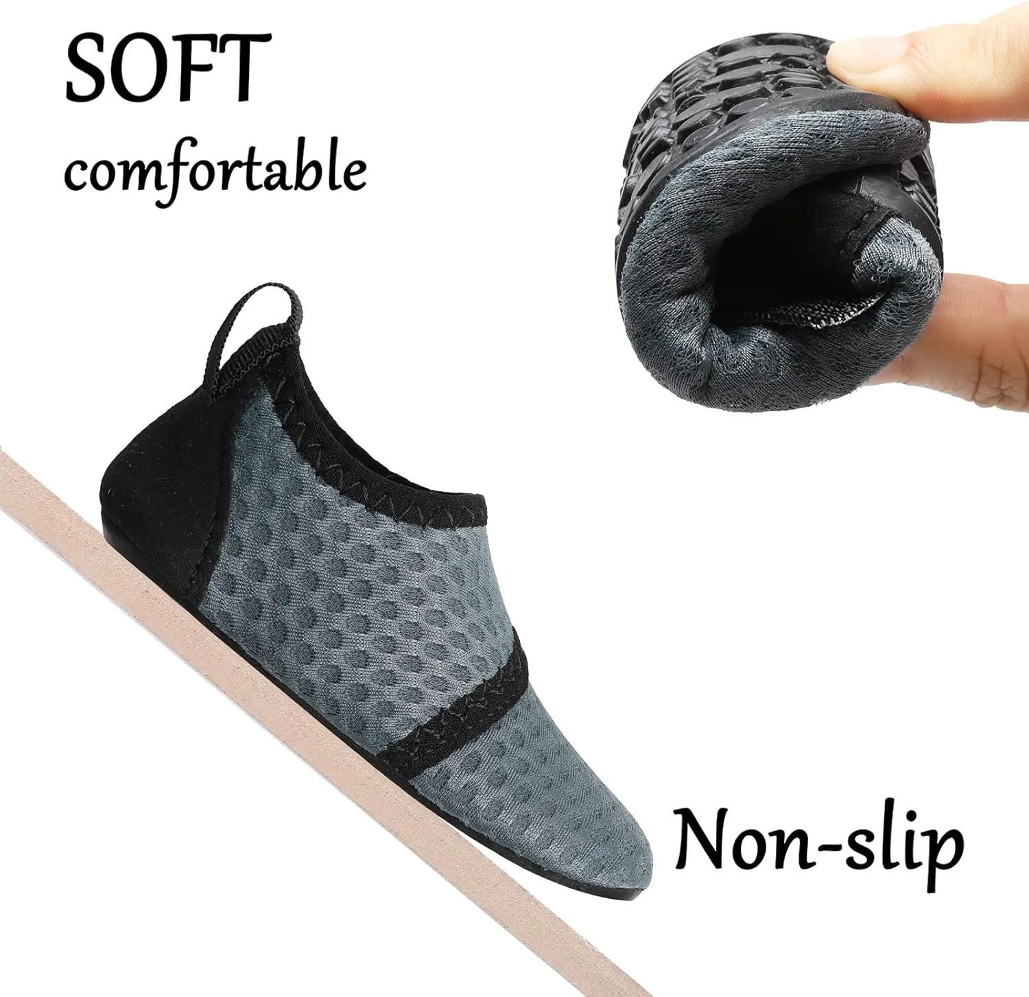 L-RUN Baby Water Shoes Barefoot Walking Shoes Infant Aqua Sock Swim Shoes for Beach Pool Sand Babies First Walker Shoes