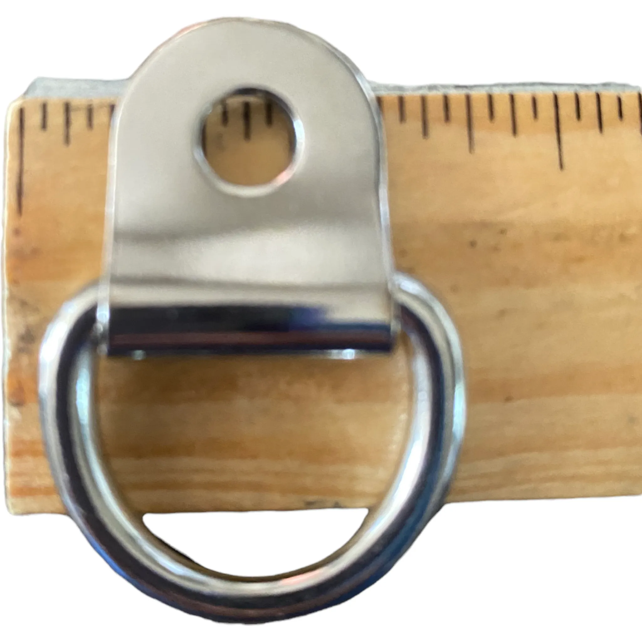 Marine Boat 316 Stainless Steel D Ring Pad Eye D-Ring 1/4'' Pinhole | 10 PACK