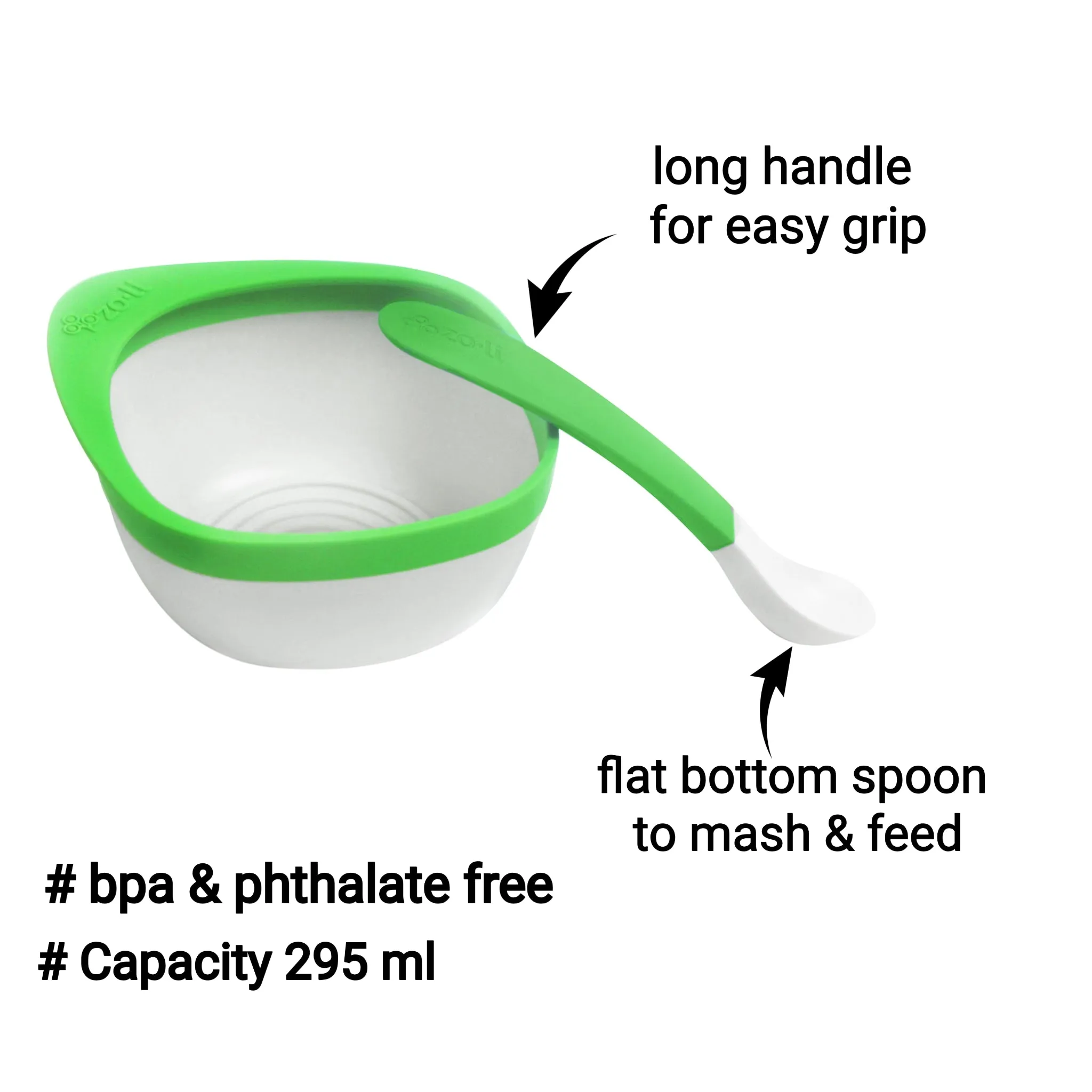 Mash Bowl and Spoon Kit Green