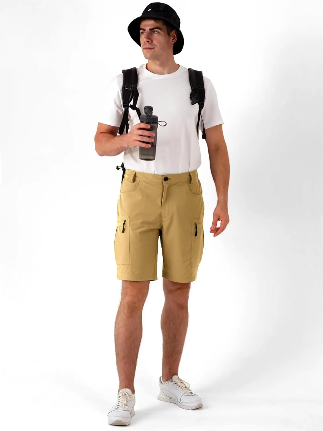 Mens Hiking Cargo Shorts Stretch Quick-Dry Outdoor Casual Work Shorts for Men Camping Fishing