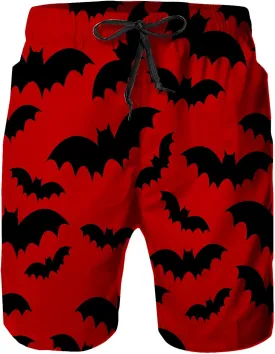 Mens Quick Dry Swim Trunks with Mesh Lining, Summer Surf Long Beach Pants Board Shorts Bathing Suits