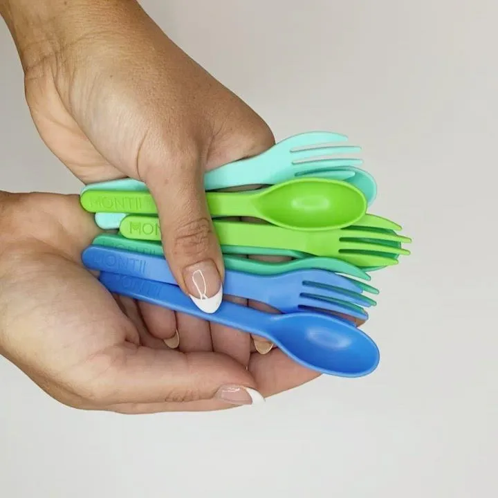 MontiiCo Out & About Cutlery Set - Blueberry