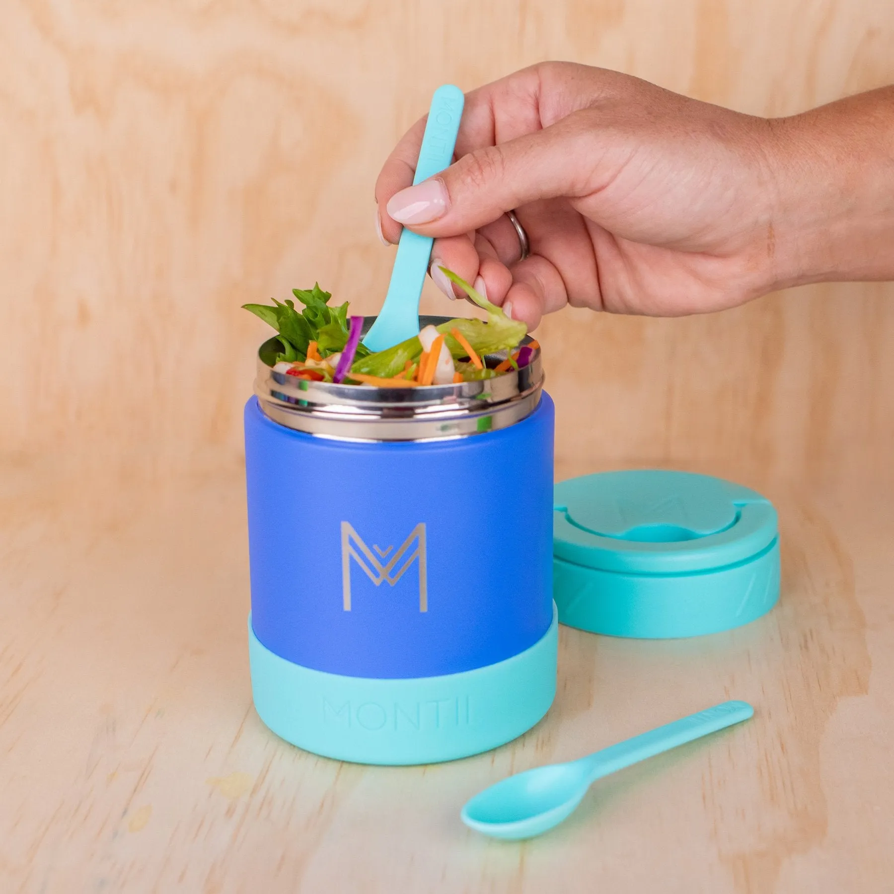MontiiCo Out & About Cutlery Set - Blueberry