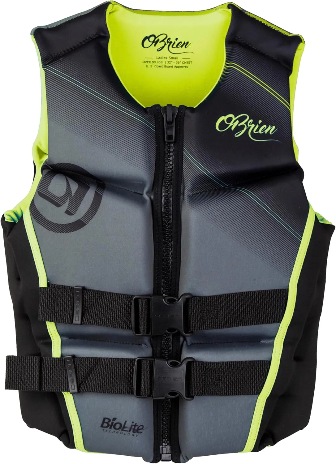 O'Brien Womens Flex V-Back LTD Life Jacket - US Coast Guard Approved Level 70 Buoyancy - Water Sports Activity Including Boating, Paddle, Skiing, Surfing & Swimming