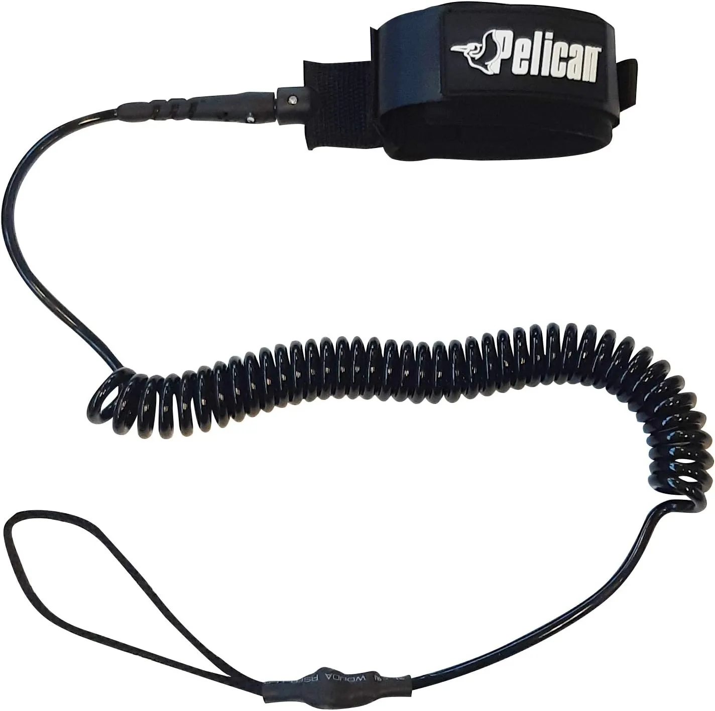 Pelican SUP Leash - Secure Coil System - Strong, Durable and Comfortable - 1 Stainless Steel Swivel Connector - 10 ft