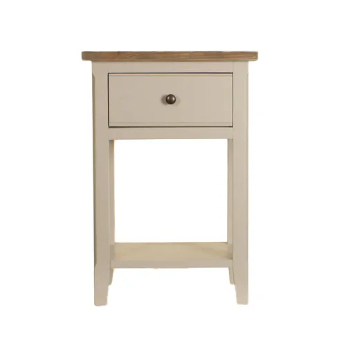 Ridley Grey One Drawer Lamp/Bedside Table