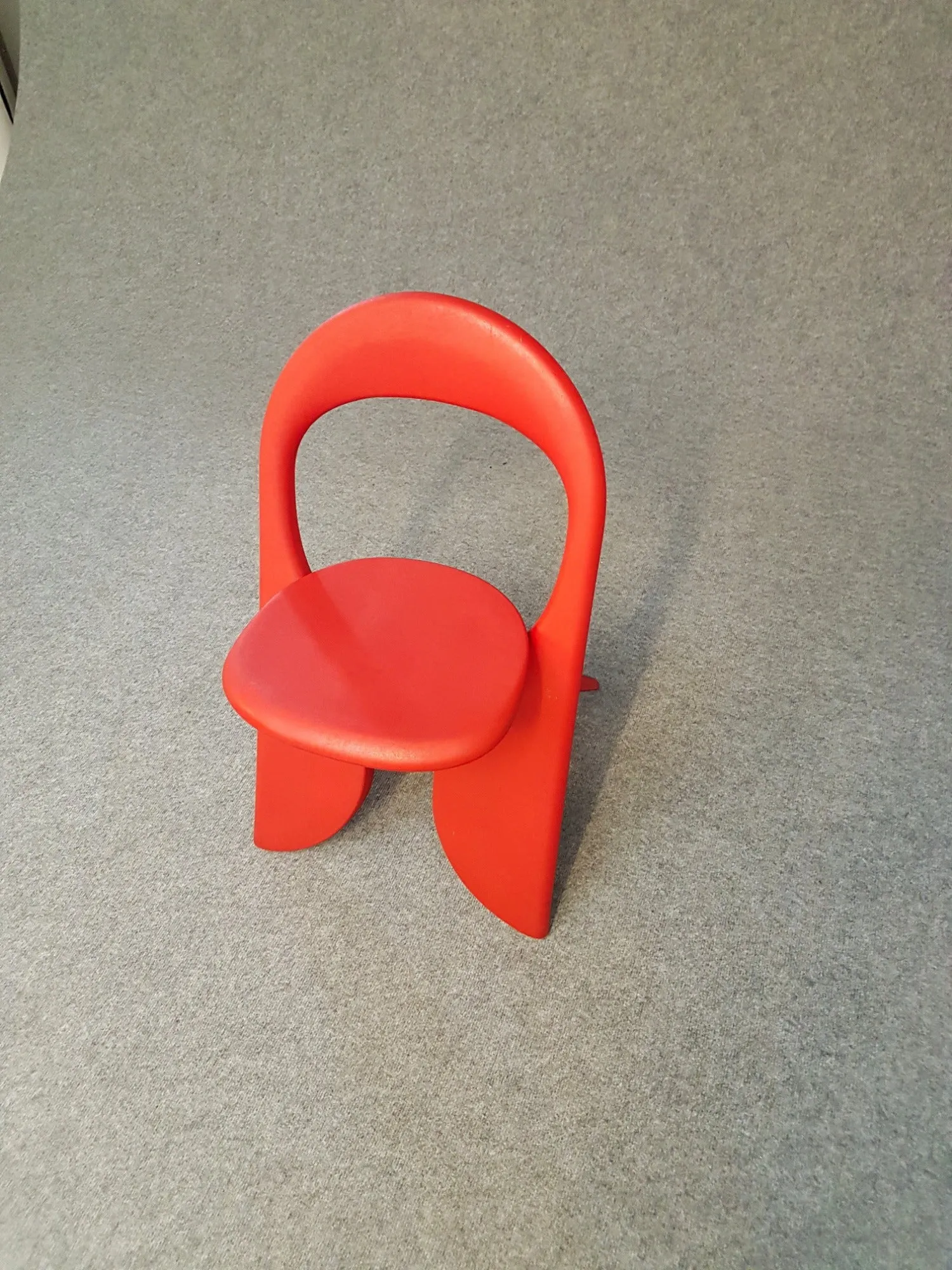 Set 2 vintage red folding chairs Filly - Giorgio Gurioli - 1980s