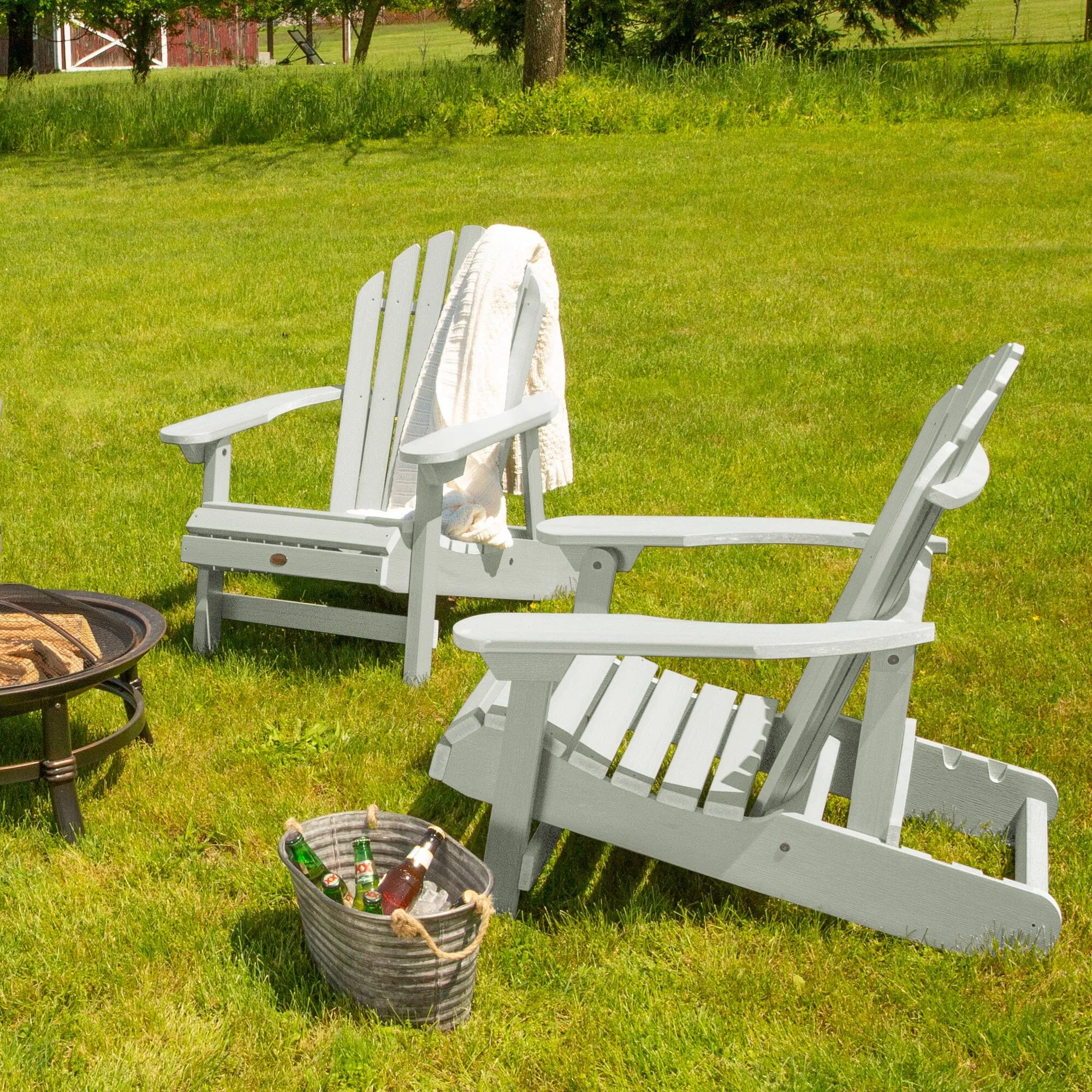 Set of 2 Hamilton Reclining Adirondack Chairs