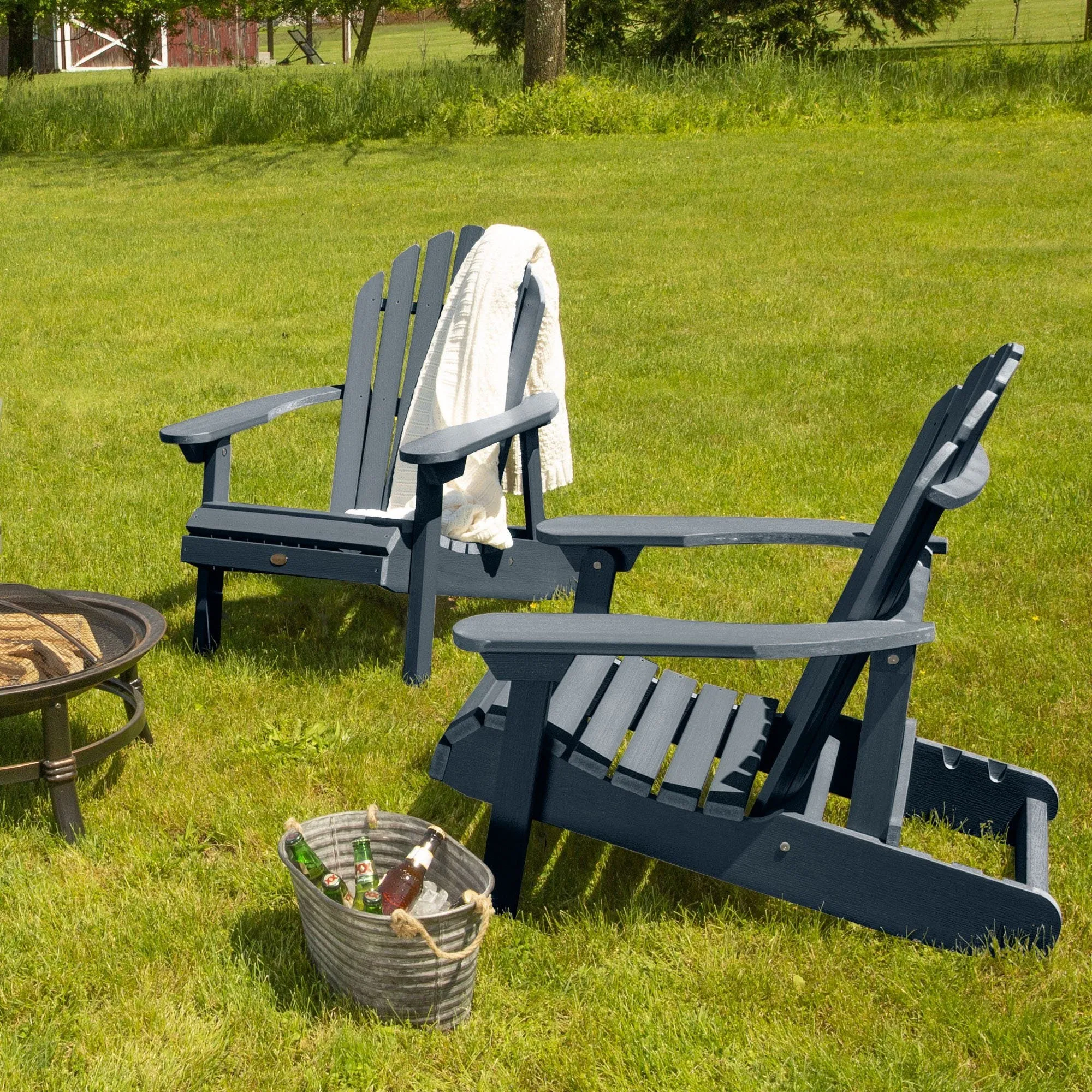 Set of 2 Hamilton Reclining Adirondack Chairs