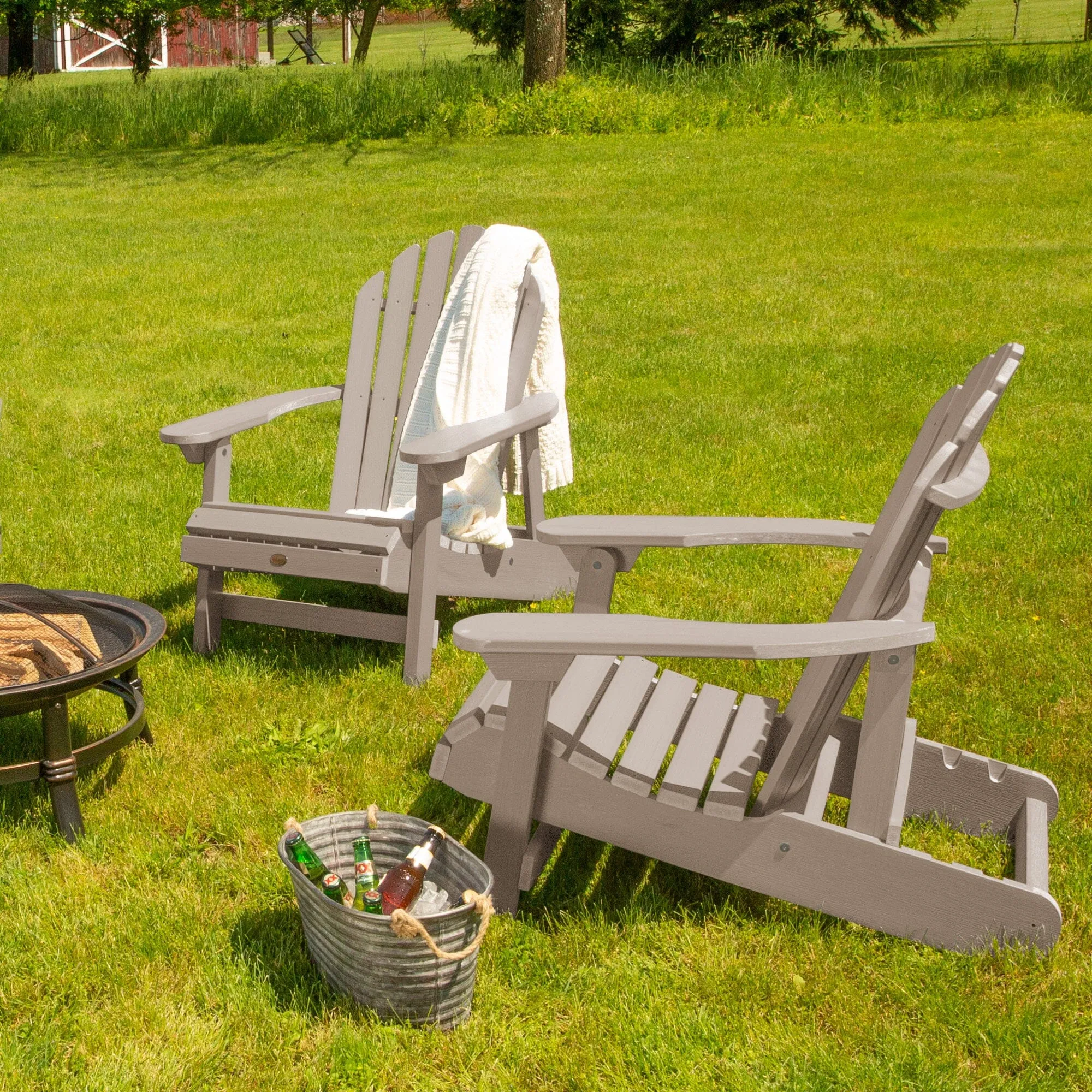 Set of 2 Hamilton Reclining Adirondack Chairs