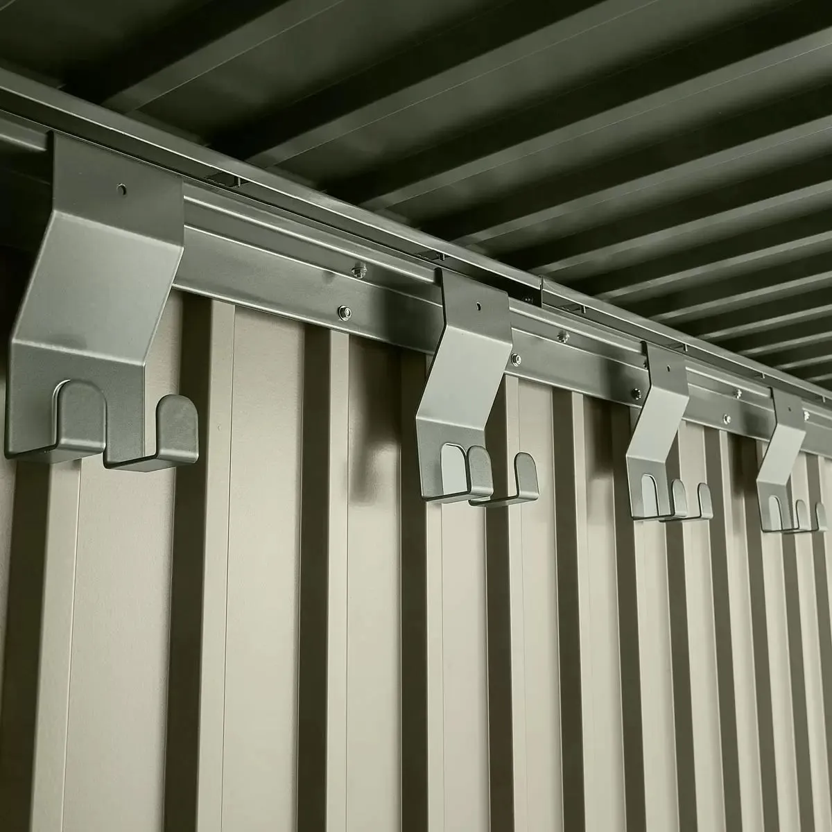 Large 10ft x 8ft Stainless Steel Garden Shed with Two Doors - Available in Two Colors