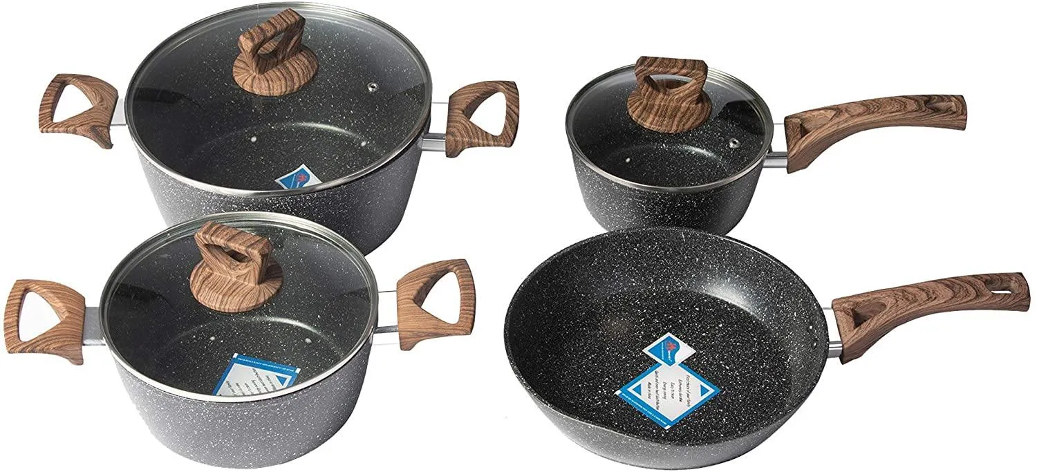 Stainless Steel Pots and Pans Sets, Classic Cookware set, 7pcs