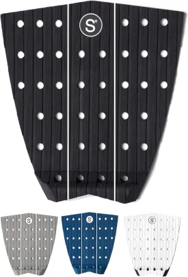 SYMPL Surfboard Traction Pad  3 Piece Deck Pad for Surfing, Skimboarding  Maximum Grip  3M Adhesive  Fits Surfboards, Skimboard, Longboard, Fish